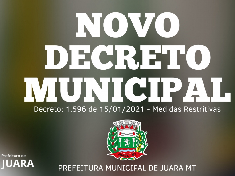 Prefeitura de Juara decreta toque de recolher na cidade a partir das 21 horas