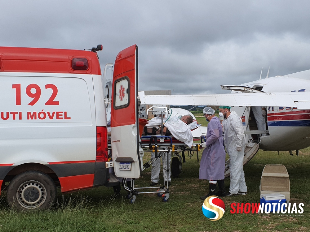 Jornalista Paulo Becker foi levado para tratamento de COVID-19 em hospital de V�rzea Grande.