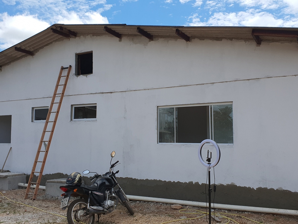 Com 18 dias de retomada, obras do hospital municipal de Juara est�o bem adiantadas. 