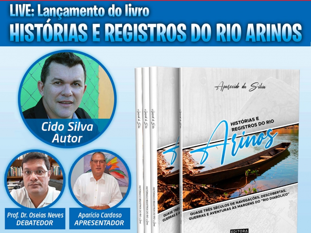 Livro do professor Cido Silva ser� lan�ado neste s�bado (01/05) em Live pelos canais do Show de Not�cias.