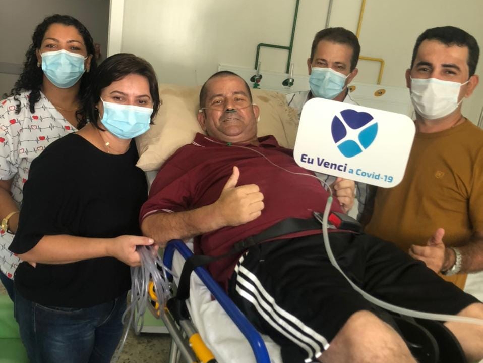 Ap�s 45 dias em uma UTI de Primavera do Leste, ex-vereador Reinaldo Marina vence a COVID e volta pra casa