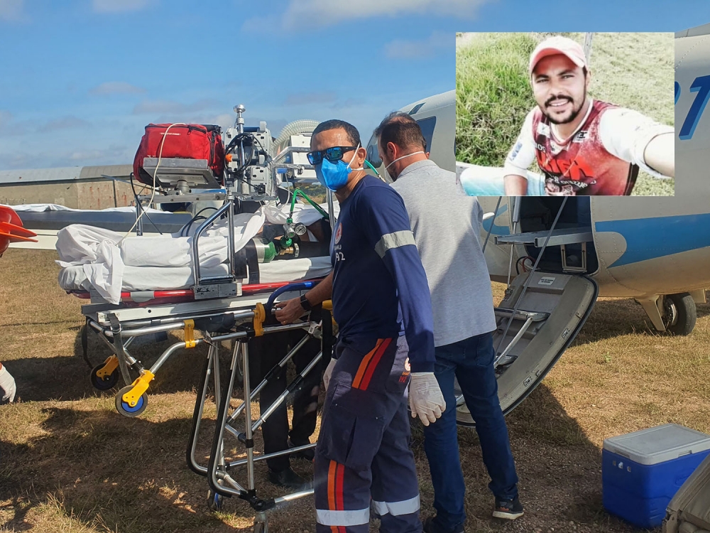 Homem que sofreu acidente de moto em Juara � transferido para Hospital Municipal de Cuiab�.