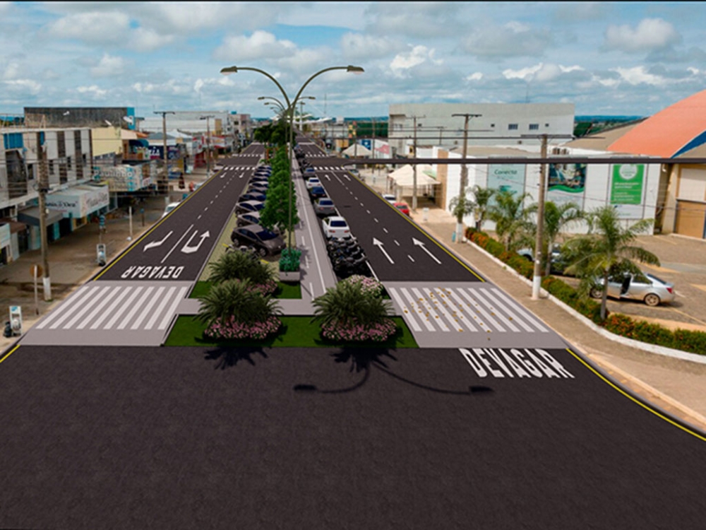 Empresa juarense vence licita��o para realizar obra nos canteiros da Avenida Rio Arinos