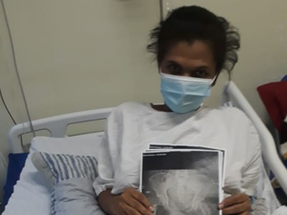 Ap�s 55 dias de sofrimento, mulher que sofreu acidente em Juara finalmente foi operada em Cuiab�.