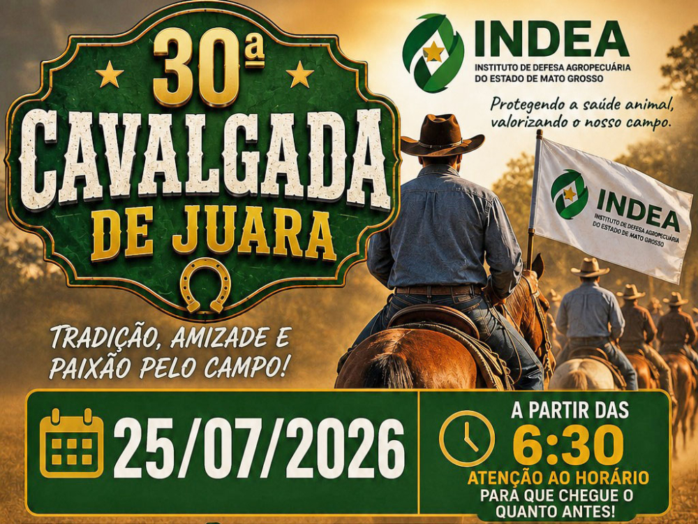 Cavalgada de Juara: INDEA orienta participantes sobre exigências sanitárias para os animais