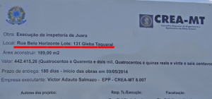 Órgão que deveria fiscalizar obras erra o próprio endereço